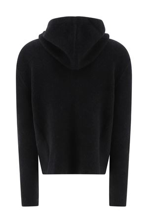 Black Alpaca wool blend cardigan RICK OWENS | RU02D6614KWP09